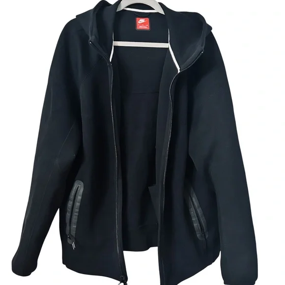 Nike Sportswear Tech Fleece Windrunner Full Zip Hoodie Black Mens XL - Picture 3 of 7